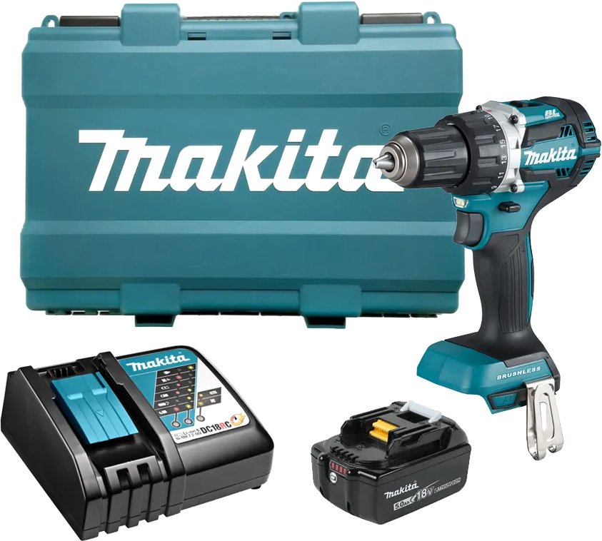 

Дрель-шуруповерт Makita DDF484RT (с 1-м АКБ, кейс)