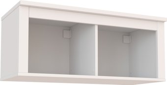 Полка Mio Tesoro Сага навесная 2 секции (белый)