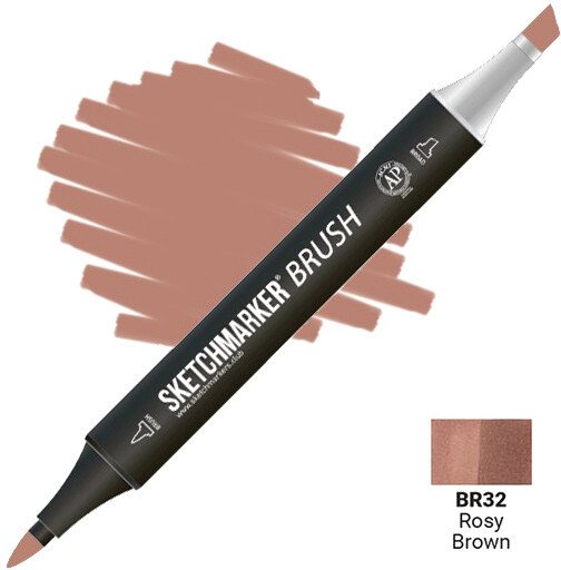 

Маркер художественный Sketchmarker Brush Двусторонний BR32 SMB-BR32 (розовый/коричневый)