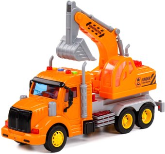 Полесье Профи Автомобиль-экскаватор инерционный 86457