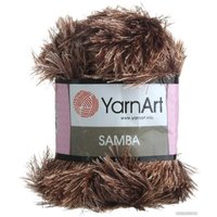 Пряжа для вязания Yarnart Samba 100% полиэстер 199 100 г (150 м, коричневый)