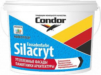 

Краска Condor Fassadenfarbe Silacryt 15 кг (белый матовый)