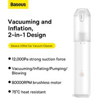 Автомобильный пылесос Baseus A3lite Car Vacuum Cleaner VCAQ050002 (белый)