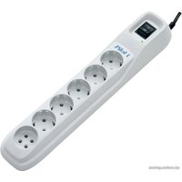Сетевой фильтр ZIS Pilot L 6 розеток, 5 м, белый