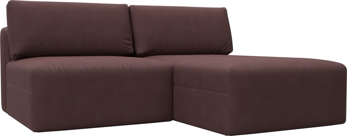 

Угловой диван Лига диванов Лига-060 НПБ угол универсальный 129503 (замша Joly 09 бордовый)