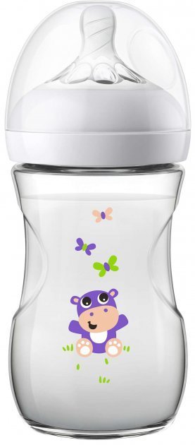 

Бутылочка для кормления Philips Avent Natural Бегемотик SCF070/22 (260 мл)