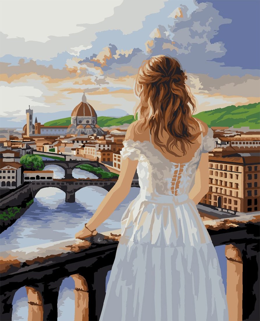 

Картина по номерам Три совы Девушка во Флоренции КХ4050_53942