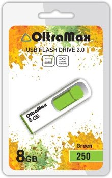 USB Flash OltraMax 250 8GB (зеленый) [OM-8GB-250-Green]