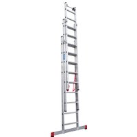 Лестница-стремянка Новая высота NV 523 трёхсекционная индустриальная 3x9 ступеней