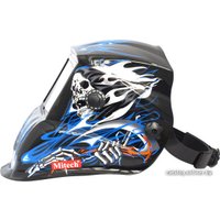 Сварочная маска Mitech Blue Skull