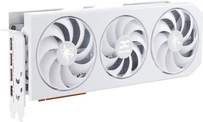Видеокарта PowerColor Hellhound Spectral White AMD Radeon RX 9070 XT 16GB GDDR6 RX9070XT 16G-L/OC/WHITE