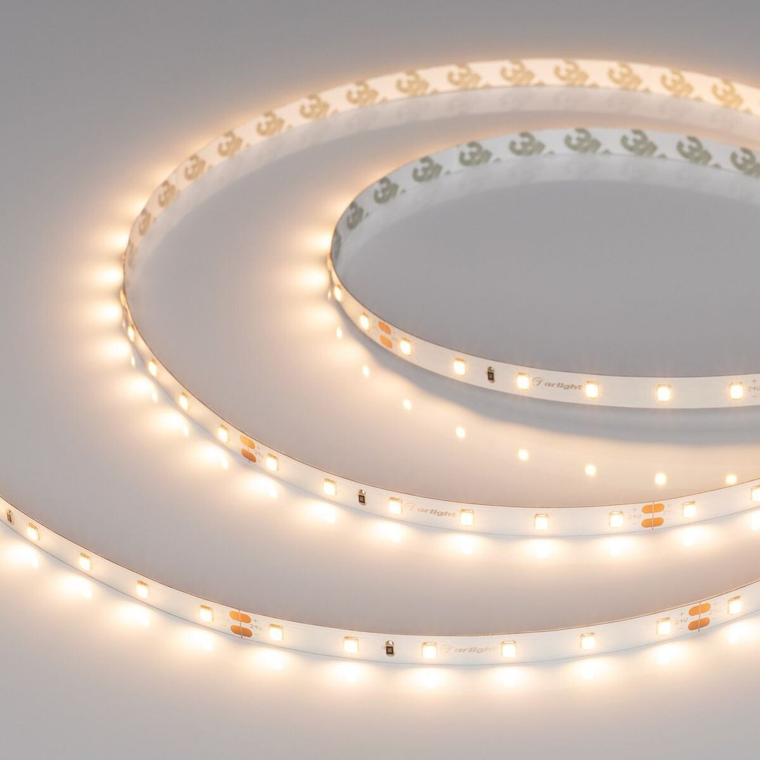 

Светодиодная лента Arlight 7.2W/m 60Led/m 2835SMD теплый белый 5M UL-A60-8mm 24V Warm2700 044056