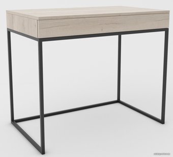 Туалетный столик без зеркала Hype Mebel Авелин 90x40 (черный/древесина белая)