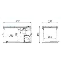 Компрессорный автохолодильник Alpicool MK25 (с адаптером 220В)