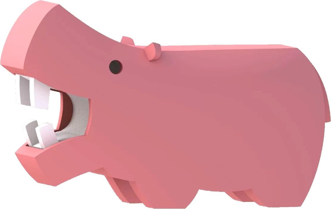 Магнитный конструктор Halftoys Animal Бегемот HAS005