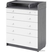 Детский комод Mihaylov Design Maks 805 с органайзером (древесина графит/белый)