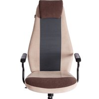 Офисное кресло TetChair Aviator (флок, ткань, коричневый/бежевый/серый 6/7/W-12)