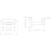 Держатель для полотенца Lauter 21TS1019 (Chrome)