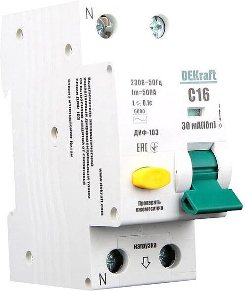 

Дифференциальный автомат Schneider Electric DEKraft 16213DEK