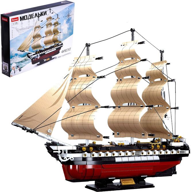 

Конструктор Sluban Модельки. Фрегат M38-B0836 6958167