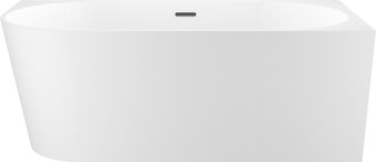 Ванна Wellsee Excellence Pro 170x75 28761103R (пристенная ванна (правая) белый глянец, экран, ножки, сифон-автомат матовый черный)