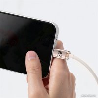 Кабель Baseus Crystal Shine USB Type-A - Lightning (2 м, розовый)