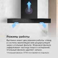 Кухонная вытяжка MAUNFELD Modern 60 (чёрный)