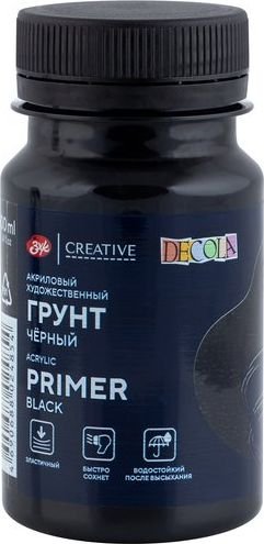 

Грунт художественный Невская палитра Декола грунт 5827922 (100мл, черный)