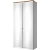 Шкаф распашной Anrex Taurus 2DG HZ (белый/дуб вотан)