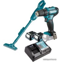  Makita CLX226X1 (шуруповерт, пылесос, 2 АКБ)