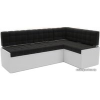 Угловой диван Мебель-АРС Ганновер правый 208x82x133 (велюр черный НВ-178 17)