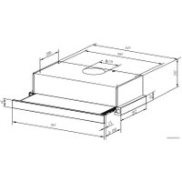 Кухонная вытяжка Weissgauff TEL 06 1M IX