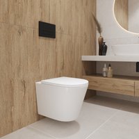 Унитаз подвесной Lauter Longer 2110822 + TECE Kit 9400412 с кнопкой (хром)