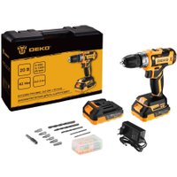Дрель-шуруповерт Deko GCD20DU PRO Set 083-1040 (с 2-мя АКБ, кейс)