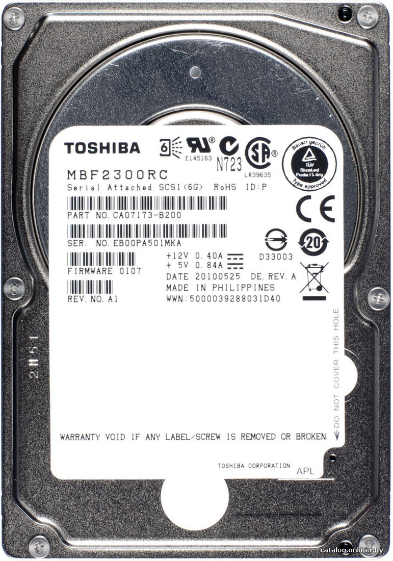 Жесткий диск Toshiba MBF2 RC 300GB (MBF2300RC)
