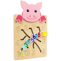 Бизиборд Alatoys Настенная бизидоска Свинка ББ604