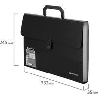 Папка-портфель BRAUBERG 221375 (черный)