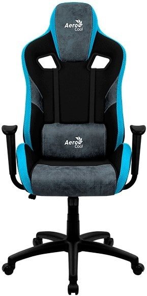 

Игровое (геймерское) кресло AeroCool Count Steel Blue (черный/синий)