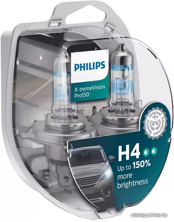Галогенная лампа Philips H4 X-tremeVision Pro150 2шт