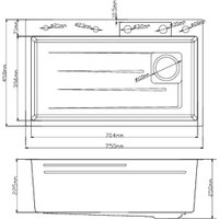 Кухонная мойка Diadonna DS7545 в Гомеле
