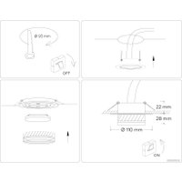 Точечный светильник Ambrella light GX53 Acrylic tech TN5218