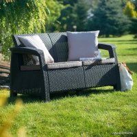 Набор садовой мебели Keter Corfu Rest Set 241725 (графит)