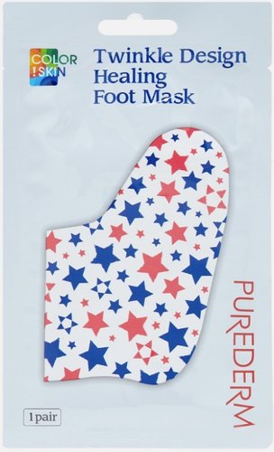 Purederm Маска для ног Twinkle Design Healing Foot Mask звездочки 26 г