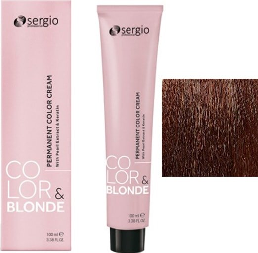

Крем-краска для волос Sergio Professional Color&Blonde 7.33 средне-русый золотистый интенсивный