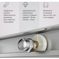 Душевой уголок AM.PM X-joy 90x90 W94G-403-9090-MT1K (серебристый/прозрачное стекло)