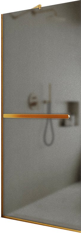 

Душевая стенка MaybahGlass 109x195 MGD-712-3у (графитовое матовое стекло/золотой)