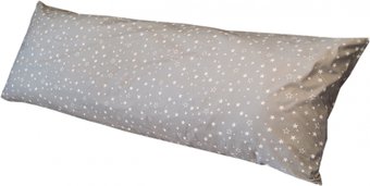Спальная подушка Martoo Дакимакура 150x50 DK-GR (белые звезды на сером)