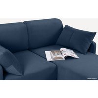 Угловой диван Divan Льери Мини Velvet Blue 240321 (синий)