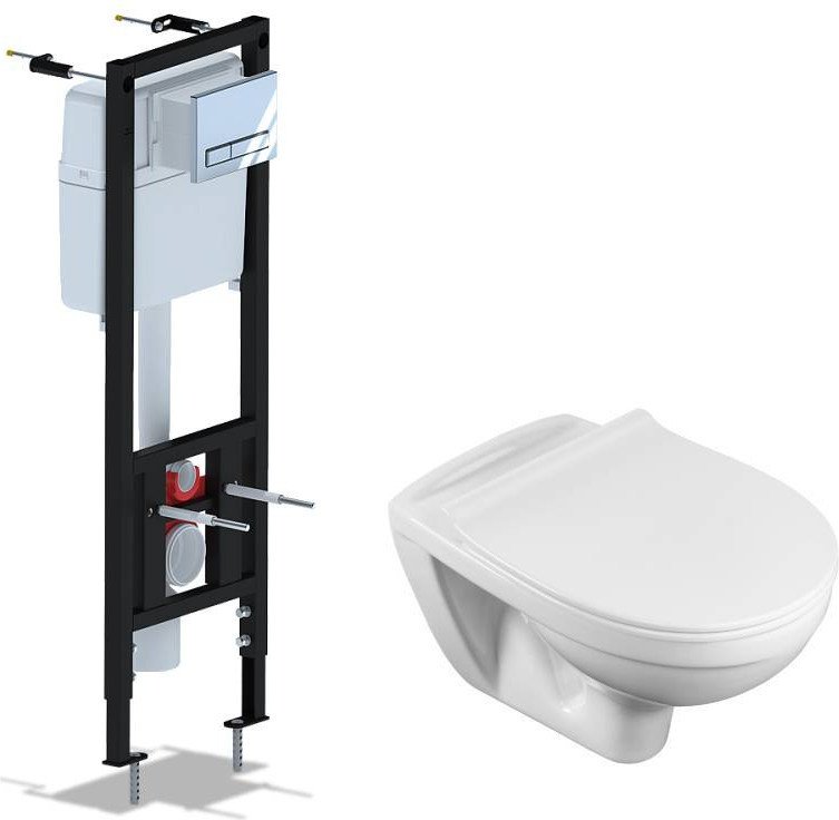 

Унитаз подвесной Santek Бореаль 1WH302205 + Ани Пласт WCP4141