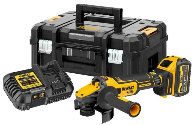 

Угловая шлифмашина DeWalt DCG409VST1 (с 1-им АКБ, кейс)